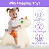 iPlay, iLearn Bouncy Pals Unicorn Hopping Horse, Toddler Girls Inflatable Bouncing Animal Hopper Toy - 2 of 3