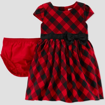 Carter's buffalo outlet check holiday dress