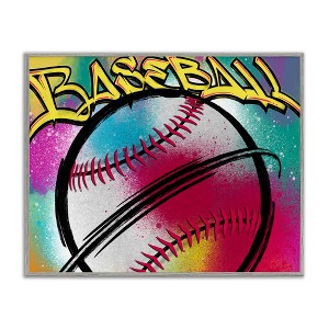 Stupell Industries Urban Sports Baseball, 11" x 14" - 1 of 4