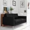 BRIDGEPORT Monroe Sofa, Black Faux Leather - 2 of 4