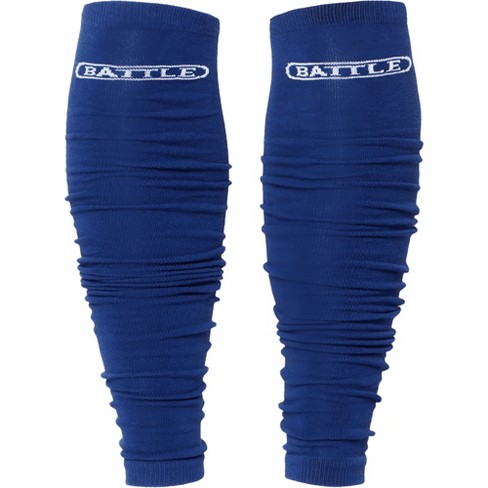 Battle Sports Adult Lightweight Long Football Leg Sleeves - S/M - Blue