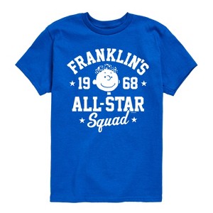 Boys' - Peanuts - Franklins All Star Squad Short Sleeve Graphic T-Shirt - 1 of 4