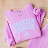Simply Sage Market Women's Lightweight Garment Dyed Graphic Sweatshirt Freezin Season - 3 of 4