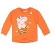 Peppa Pig Girls Pullover Crossover Fleece Sweatshirt and Leggings Outfit Set Little Kid - 2 of 4