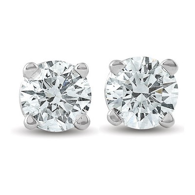 Pompeii3 1/3 CT. T.W. Genuine White Diamond Studs 14K White or Yellow Gold