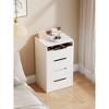CAVINAS 3 In 1 Vanity Desk Small Vanity with Plip Top Mirror, 3 Drawers, Hidden Stool for Apartment, Bedroom - 3 of 4