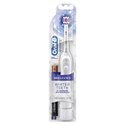 Oral-B 3D White Brilliance Whitening Battery Toothbrush - White