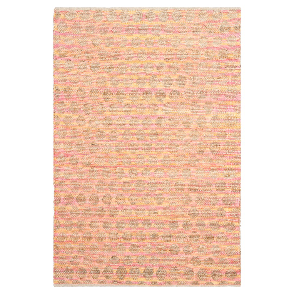 4'x6' Caleb Accent Rug Orange/Natural - Safavieh