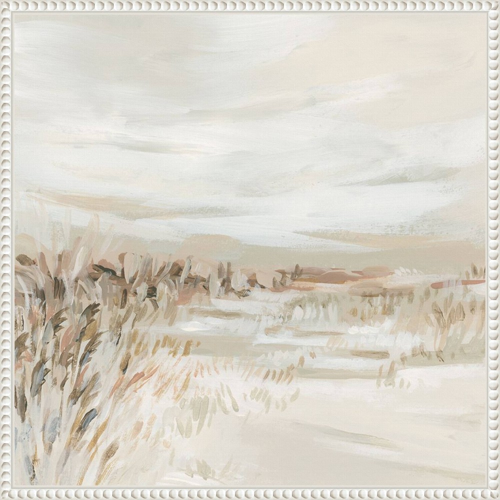 Photos - Other Decoration Amanti Art 22"x22" Dune Grasses and Beach by June Erica Vess: Polystyrene Framed, Lithograph Canvas Art