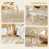 Tangkula Set of 4 18" Stacking Stool Round Dining Chair Backless Wood Home Decor - 3 of 4