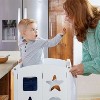 Guidecraft Classic Kitchen Helper® Toddler Tower: Kids Folding Step Stool for Toddlers, Montessori Standing Tower w/ Chalkboard - 3 of 4