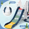 7-in-1 Indoor Slide and Swing Set, Freestanding Toddler Slide Climber Playset for Kids with Adjustable Swing - 2 of 4