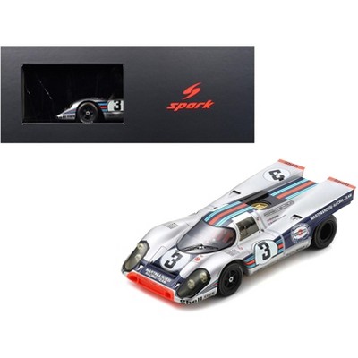 Porsche 917K #3 "Martini & Rossi Racing Team" Winner "12 Hours of Sebring" (1971) with Display Case 1/18 Model Car by Spark