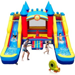 JOYMOR Adults & Kids Commercial Inflatable Water Slide Bounce House with Double Slides Heavy-Duty PVC - 1 of 4