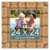 PosterPalooza | 24x24 Wide Bamboo Picture Frame, UV Acrylic, 4 Finishes - Brown, Black, Silver, and Natural - 2 of 4