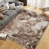 Area Rug Soft Modern Abstract Boho Washable Large Machine Rug Non-Slip Low Pile Carpets for Bedroom Entryway Office Dining Table - 3 of 4