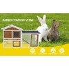 ORRD 58" Wooden Rabbit Hutch - Indoor/Outdoor Cage w/Waterproof Roof, Stairs & Cleaning Tray for Small Pets - 3 of 4