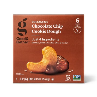 Chocolate Chip Cookie Dough Nutrition Bars - 5ct - Good & Gather™