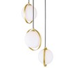 CWI Lighting Da Vinci 3 Light Multi Light Pendant With Brass Finish - 3 of 4