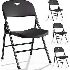 SKONYON Portable Folding Chair Lightweight Outdoor Seat with High Backrest, Supports 350 lbs – Ideal for Camping, Beach, Tailgating & Patio - 1 of 4