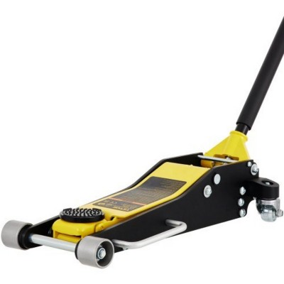 Syemin Lift Jacks 3 Ton Low Profile Racing Floor Jack Heavy Duty Steel Racing Jack Lift Car for Everyday and Industrial, Yellow, 32.66"*16.34"*8.27"