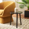 Ivitrio Round Accent Table - Black - Safavieh - 2 of 4