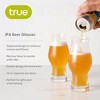 True IPA Glasses, Beer Pint Glasses, Craft Beer Glassware, IPA Glass Set, Set of 4, 16 Ounce Capacity, for Stouts, Pilsners, IPAs, Clear - 2 of 4