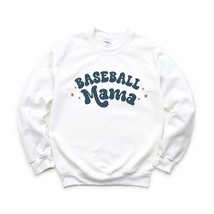Simply Sage Market Women's Graphic Sweatshirt Baseball Mama Stars - 1 of 4