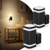 DORESshop 1-Light Dimmable Plug-In Night Light 0-100LM Soft White with Dusk to Dawn Sensor for Bedroom Hallway(2-Pack) - 2 of 4