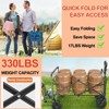Musment Folding Wagon Heavy Duty,Foldable Utility Cart with Wheels, Camping & Shopping, Heavy Duty Utility Wagon - 4 of 4