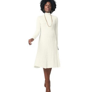 Jessica London Mock Neck Midi Sweater Dress - 1 of 4