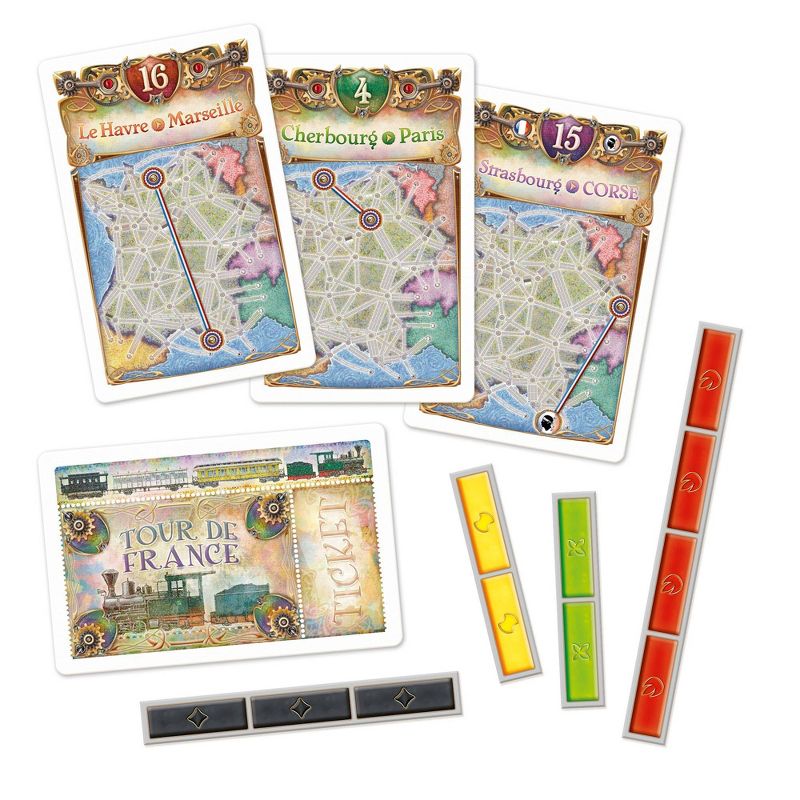 Ticket to Ride: France/Old West Map 6 Board Game, 6 of 8