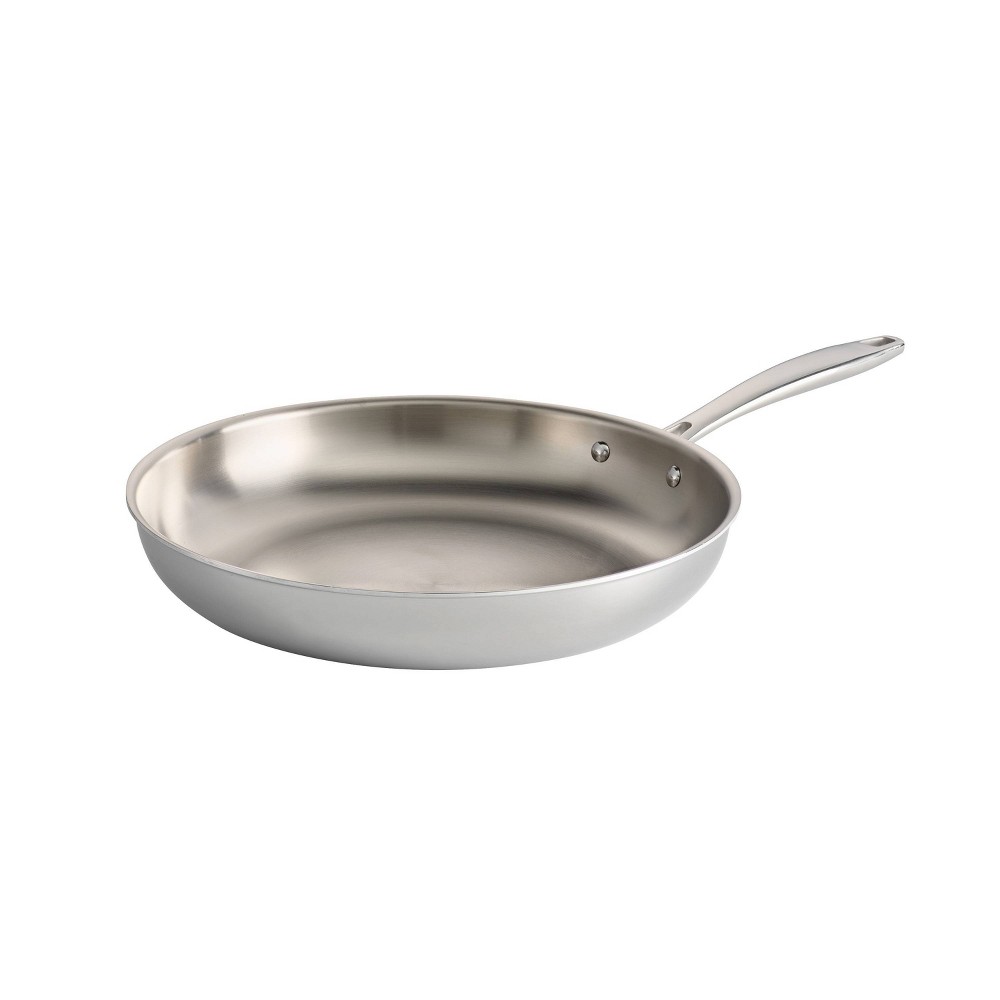 UPC 016017100824 product image for Tramontina Gourmet 12 in. Tri-Ply Clad Induction Ready Stainless Steel Fry Pan | upcitemdb.com