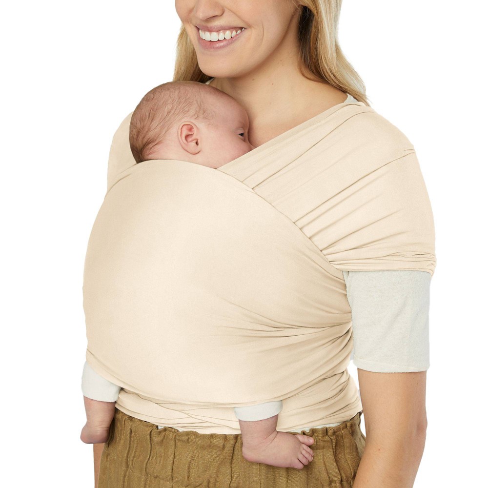 Photos - Baby Carrier ERGObaby Aura Knit Baby Wrap - Cream 