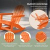 WestinTrends 3 Piece set Outdoor Patio Poly Adirondack rocking chairs with side table - 4 of 4