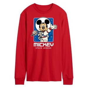 Men's - Disney - Mickey Mouse Space Legend Long Sleeve Graphic T-Shirt - 1 of 3