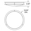 Access Lighting Solero Iii 1 - Light Flush Mount in  Bronze - 2 of 2
