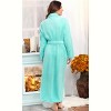 ADR Women's Long Robe, Fleece Plush Robe Woman, Cozy Regular & Plus Size Women's Bath Robe - 4 of 4