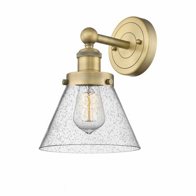 Cone - 1 Light Wall Sconce In Industrial Style-11.5 Inches Tall and 7.75 Inches Wide