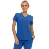 Saint Scrubs Womens 9-Pocket Medical Uniform Set- V-Neck Stretch Top with Seven Pocket Jogger Scrub Pant - 4 of 4
