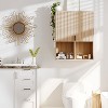 Coucheta 23"x29" Fluted Medicine Cabinet with Adjustable Shelf, Soft-Close Hinges - Over-Toilet Storage, Modern Wooden in Natural Finish - 2 of 4
