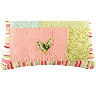 14" Multicolor Cotton Canvas Butterfly Throw Pillow
