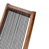 Okak Outdoor Lawn Chairs with Roping Backrest and Seat, Outdoor Chair with Foldable Design, Fire Pit Chairs for Backyard, Patio, Natural - 4 of 4
