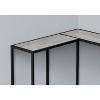 Monarch Specialties Accent Table Console Entryway Narrow Corner Living Room Bedroom Grey Laminate Black Metal Contemporary Modern - 3 of 4