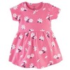 Hudson Baby Infant and Toddler Girl Cotton Short-Sleeve Dresses 2pk, Pink Daisy, 3-6 Months - 3 of 3
