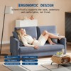 Plush Teddy Fabric Loveseat, Wood Small Couch for Small Spaces,Sofa for Living Room, Bedroom & Apartment,  No Assembly Required - 3 of 4