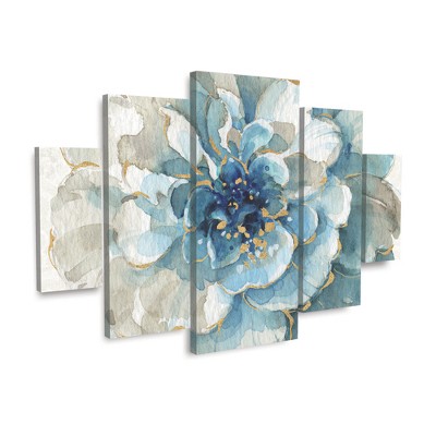 Trademark Fine Art-Lisa Audit 'Indigold VII' Multi Panel Art Set Large Diamond