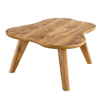 NicBex Modern 47.2" Cloud Shape Coffee Table with Wood Frame for Living Room and Bedroom