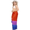 LA LEELA Women's Wraps Summer Long Pareos Vacation Skirt Cover-Up Beach Bikini Beachwear Sarong Coverups Swimwear for Women One Size Blue,Tie Dye - 3 of 4