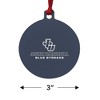 John Carroll University Blue Streaks Logo Aluminum Holiday Christmas Tree Ornament - 3 of 4